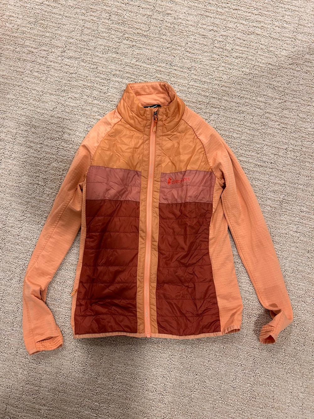 New Cotopaxi Outdoor Women's Quilted Hybrid Jacket - Orange/Burnt Orange